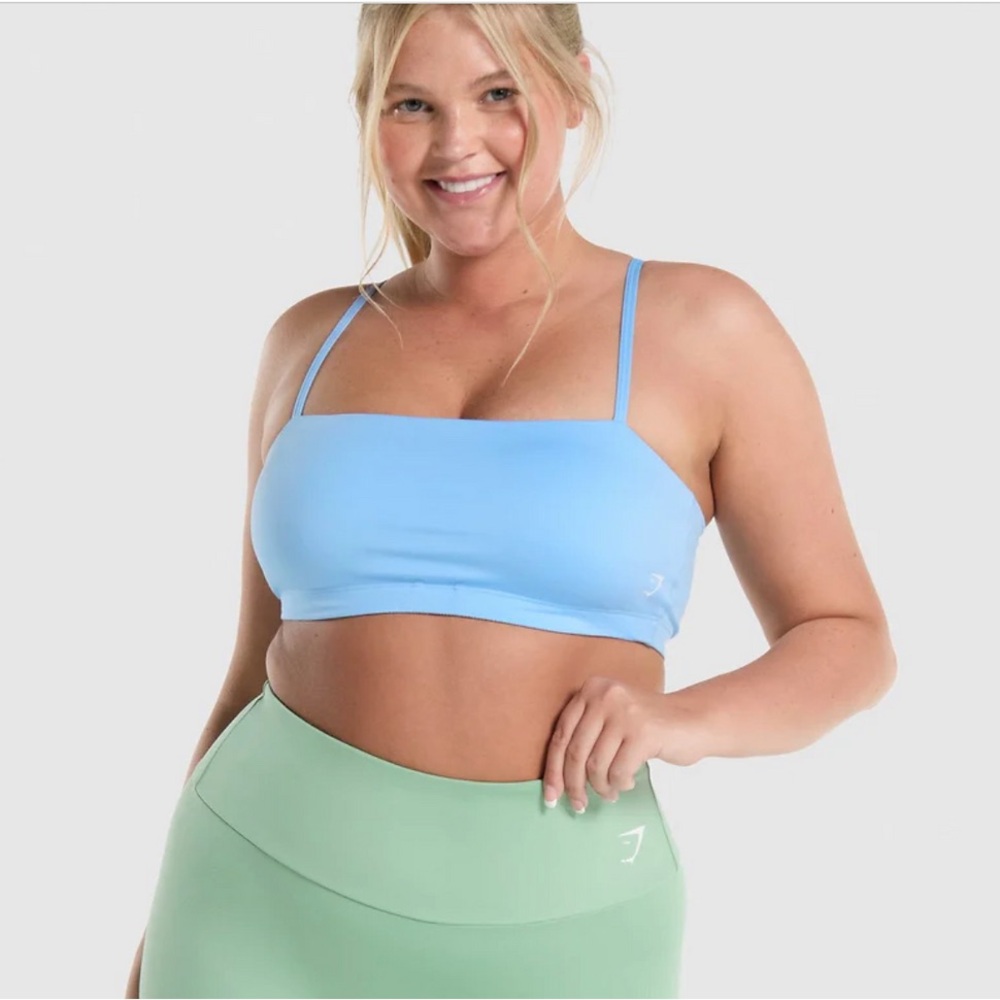 Gymshark Bandeau Sports Bra - Light Blue